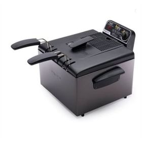 Pro Deep Fryer Blk Stainless - Professional-Style Dual Basket ProFry Deep Fryer