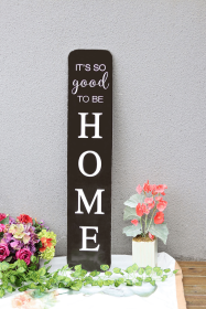 It's So Good to Be Home Embossed Metal Printing Wall Sign- Wall Decor for Bedroom- Living Room or Kitchen