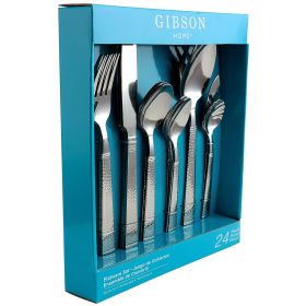 Gibson Prato 24-Piece Stainless Steel Flatware Set - Elegant and Versatile Dining Essentials