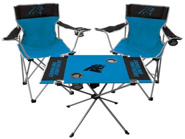 Carolina Panthers Tailgate Kit - Ultimate Game Day Set with Endzone Table and Kickoff Style Chairs