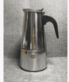 Size: 200ML - Hair stainless steel moka pot coffee moka pot coffee pot stainless steel can put induction cooker