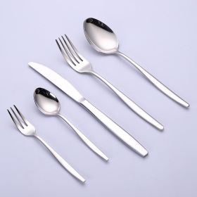 Color: Five piece set, quantity: 1PCS - Western Cutlery Knife, Fork And Spoon Set