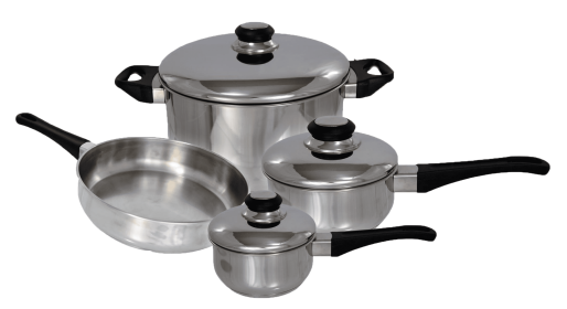 Cuisine 7pc Heavy Gauge Stainless Steel Cookware