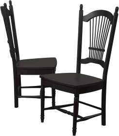 Sunset Trading Black Cherry Selections Allenridge Dining Chair | Antique Black | Set of 2