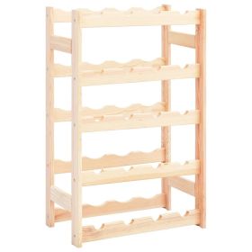 vidaXL Wine Rack for 20 Bottles Pinewood - Stylish and Sturdy Wine Storage Solution