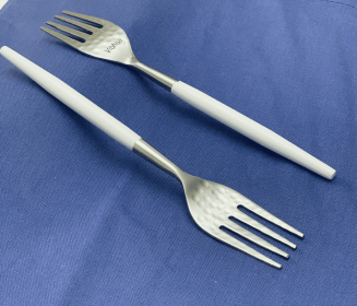 Vibhsa 6-PC Salad Forks Serving for 6 (Hammered Mouth)