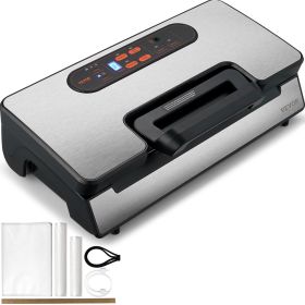 VEVOR Vacuum Sealer Machine - Powerful Dual Pump and Dual Sealing, 90Kpa, Dry and Moist Food Storage