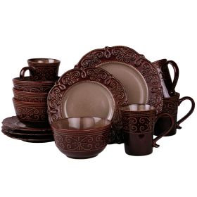 Elamaâ€™s Salia 16 Piece Stoneware Dinnerware Set