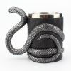 1pc Snake Coffee Mug Cup Cobra Drinking Cups, Stainless Steel Beer Mug Espresso Cup Beverage Mug For Milk Coffee Ice Cream Tea Juice