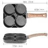 1pc Fried Egg Hamburger Maker; Non-stick Small Flat Bottom Household Frying Pan; Breakfast Egg Burger Pancake Pan Mold; Four-hole Fried Egg Pan