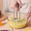 Stainless Steel Potato Masher Kitchen Gadget Red Potato Fruit Masher Mash