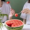 Stainless Steel Watermelon Slicer - Quick; Safe; and Fun! Perfect for Fruit Salad and Kitchen Gadget. 1pc.