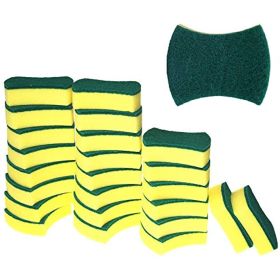 12pcs Kitchen Cleaning Sponge; Dishware Eco-Friendly Anti-Scratch; Scrub Sponge (Quantity: 12PCS)